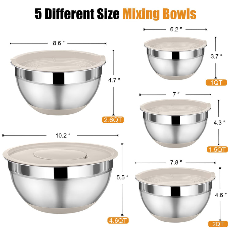 Mixing Bowls with Lid Set