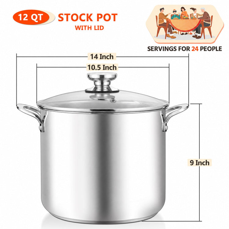 12 Quart Stock Pot