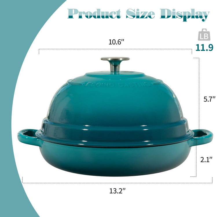 Enameled Cast Iron Dutch Oven Pot with Lid