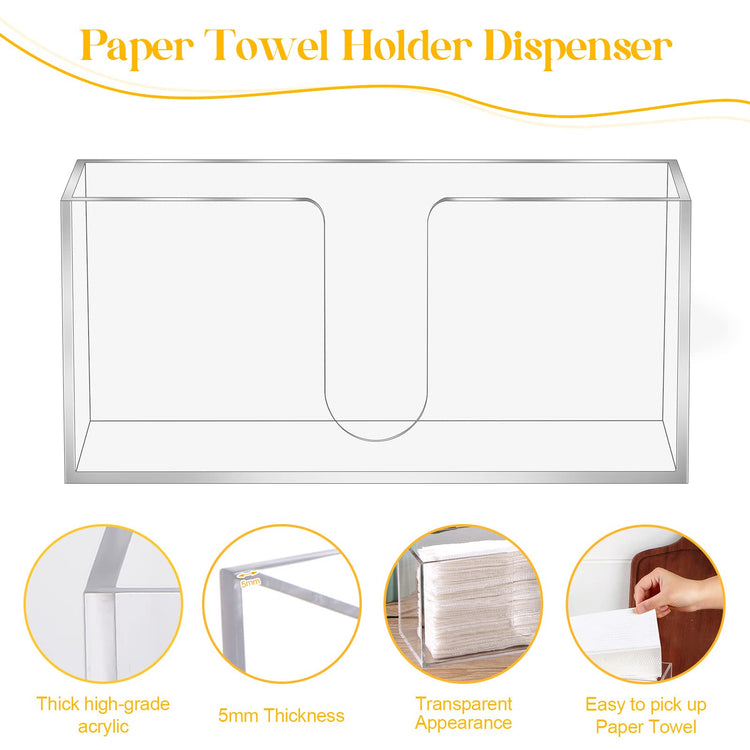 Acrylic Countertop Paper Towel Dispenser (150 Count)