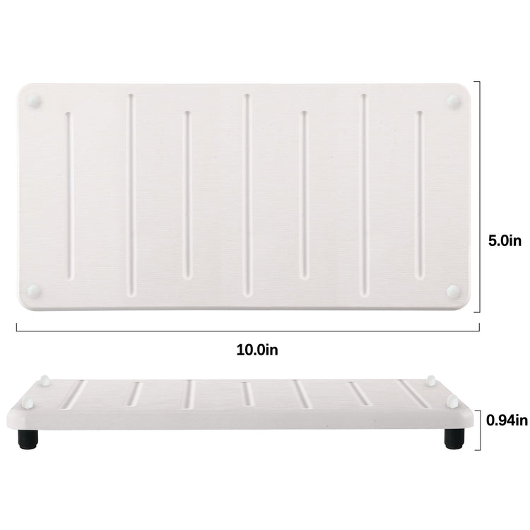 2PCS Water Absorbing Stone Drying Mat for Bathroom Sink & Kitchen Counter Organizer (2 Count)