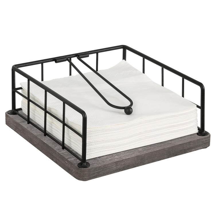 Flat Napkin Holder for Table Wood