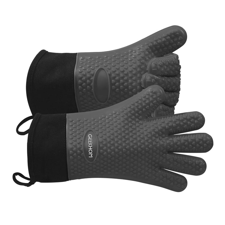 BBQ Gloves Heat Resistant Oven Mitts (2 Count)