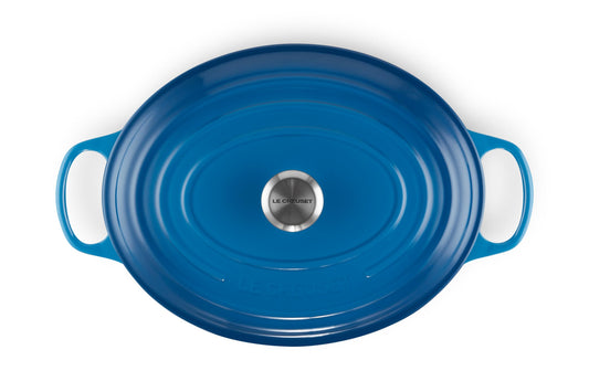 Enameled Cast Iron Oval Dutch Oven