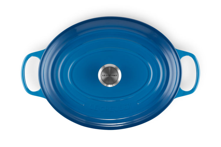 Enameled Cast Iron Oval Dutch Oven