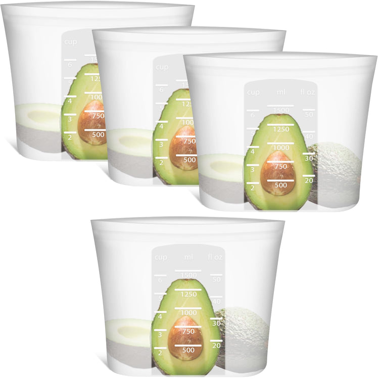 Large Reusable Food Bags 4 Pack