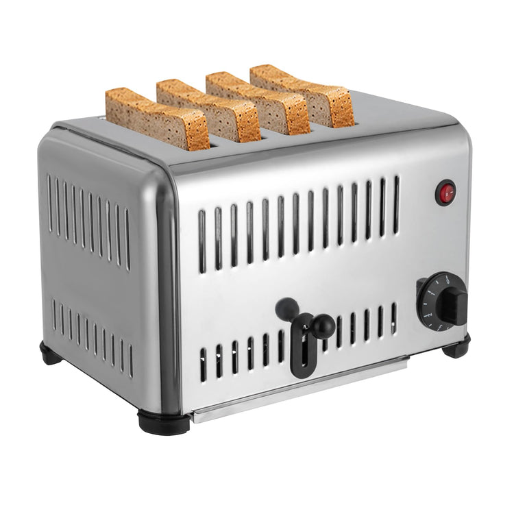 4 Slice Toaster with Wide Slots Commercial Toasters for Restaurant Pop