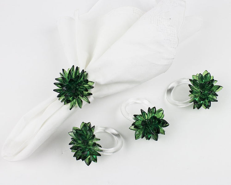 Crystal Design Collection Napkin Rings