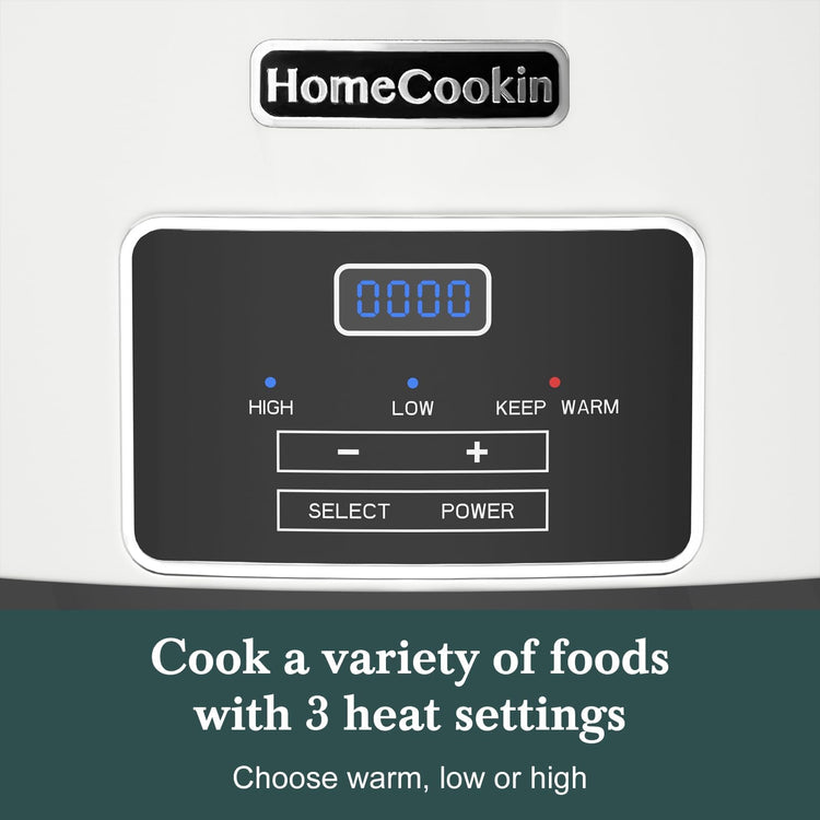 7 Quart Programmable Slow Cooker with Timer Keep Warm