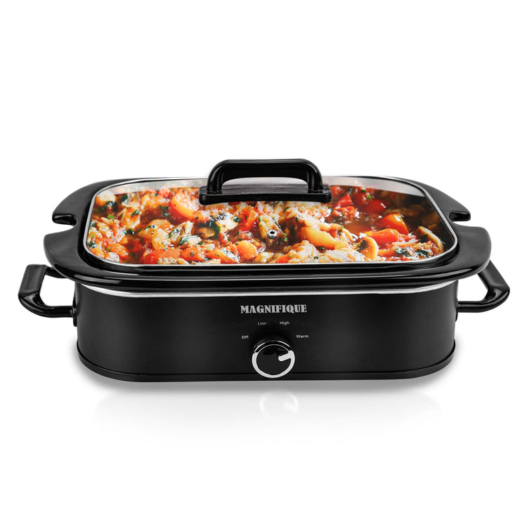 4 Quart Slow Cooker with Casserole Manual Warm Setting