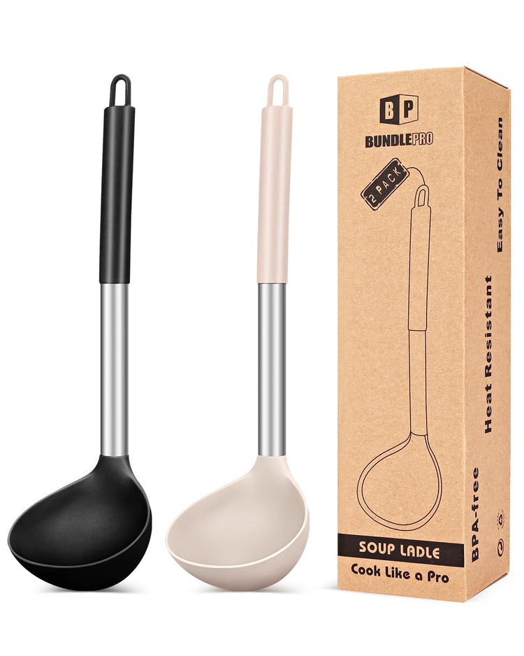 Silicone Ladle Spoon Kitchen Utensils (2 Count)