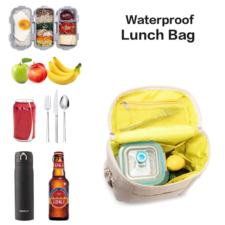 NOL Insulated Lunch Bags for Women Cooler Bag Lightweight Nylon Waterproof Lunch Box for Work