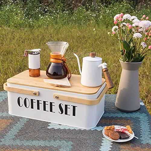 Pour Over Coffee Maker Set Pour Over Coffee Dripper Manual Coffee Mill Grinder glass pour over coffee maker