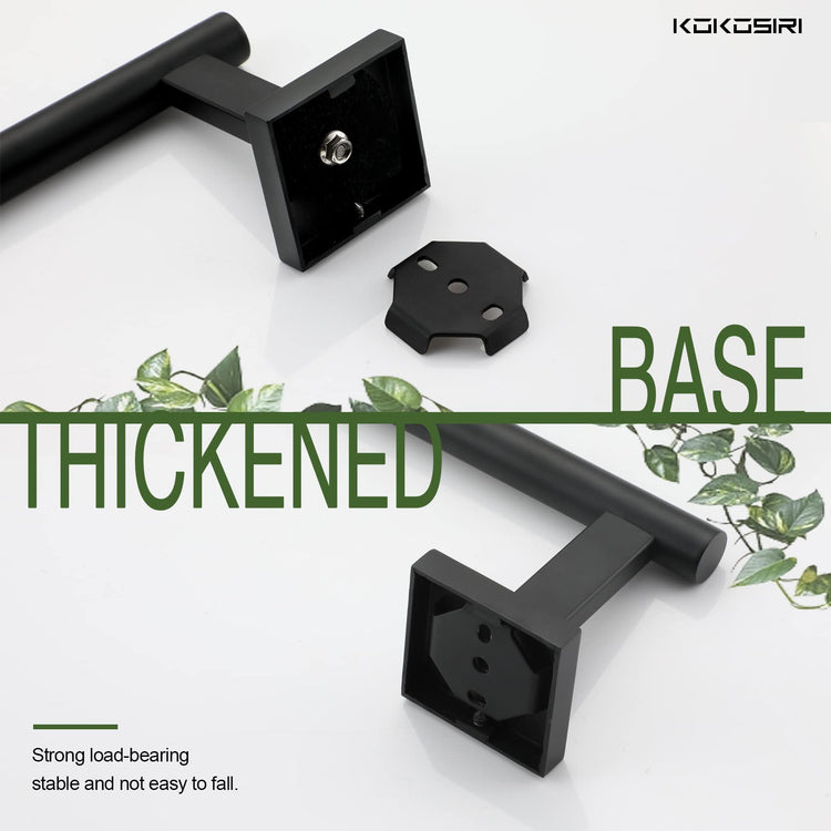 Toilet Paper Holder for Bathroom Toilet Roll Holder Hold Mega Rolls Matte Black Stainless Steel B2005BK