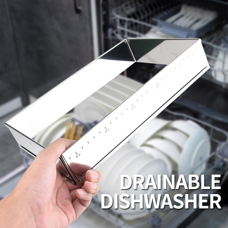 Extensible Stainless Steel Rectangular Cake Mold Heavy Duty Adjustable Mousse Ring Rectangle Shaped Detachable Tiramisu Pan