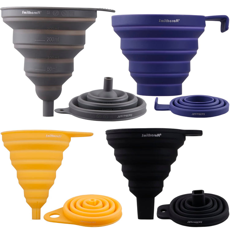Funnel Set 4 Silicone Funnels for Kitchen