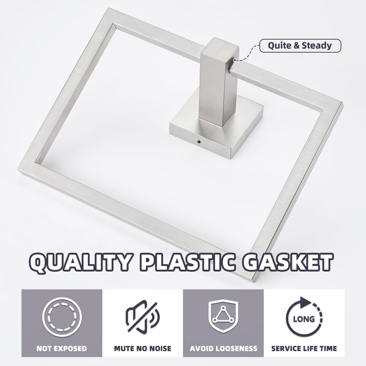 Square Towel Ring for Bathroom