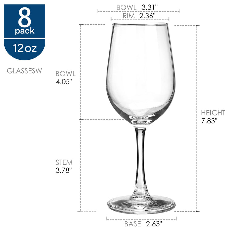 Wine Glasses Set of 8 (8 Count)