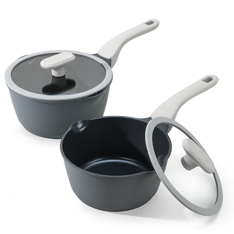 Nonstick Saucepan Set with Lids (2 Count)