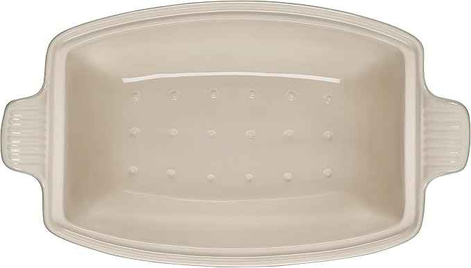 Le Creuset Heritage Stoneware Deep Baker with Lid, 4.5qt., Sea Salt