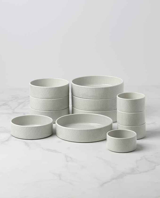Lenox 898017 Modulus 12-Piece Bowl Set, Vapor