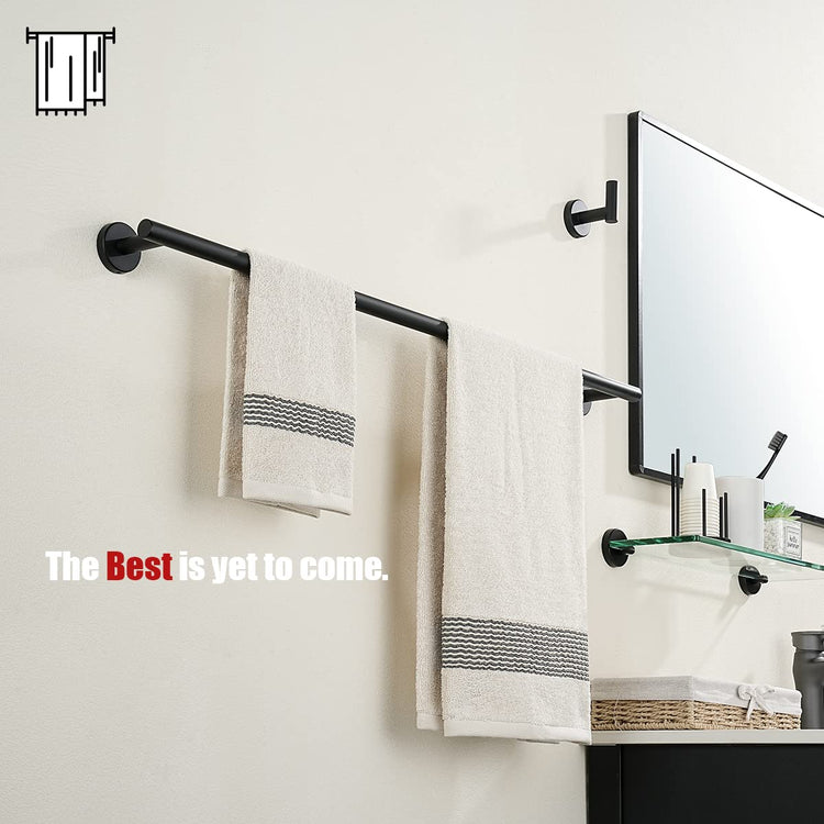 Black Bath Towel Bar