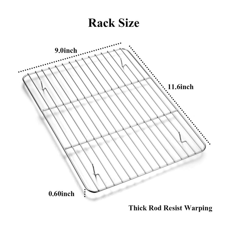 Baking Sheet with Rack Set [2 Sheets + 2 Racks]