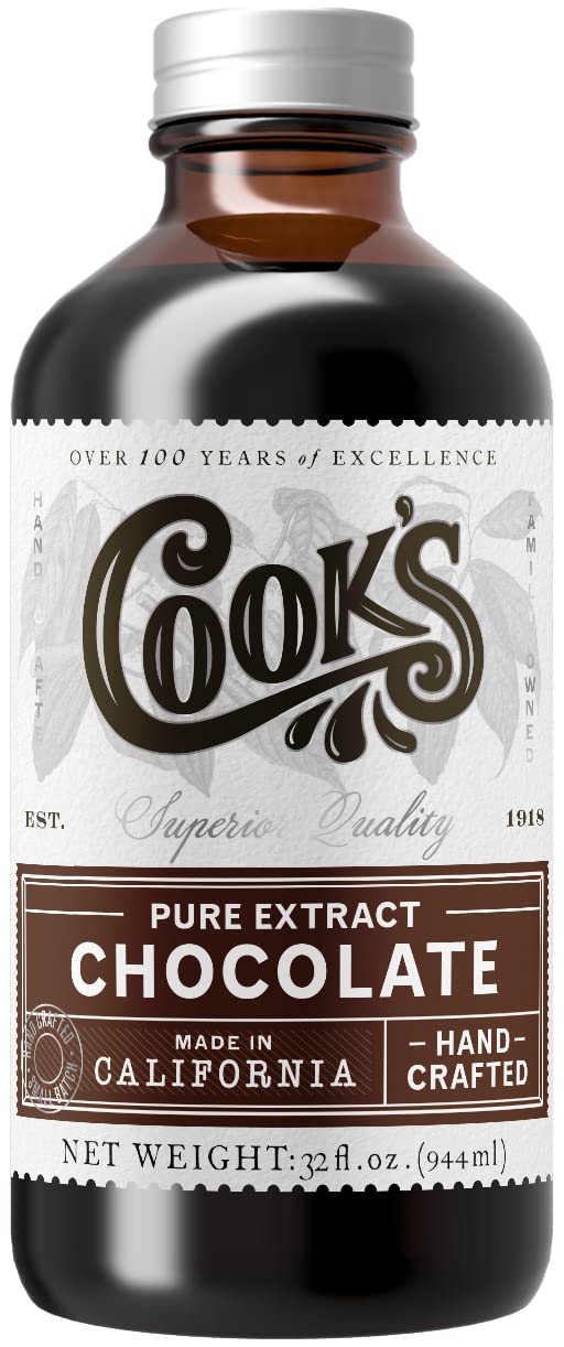 Pure Chocolate Extract for Baking & Cooking (32 Fl Oz)