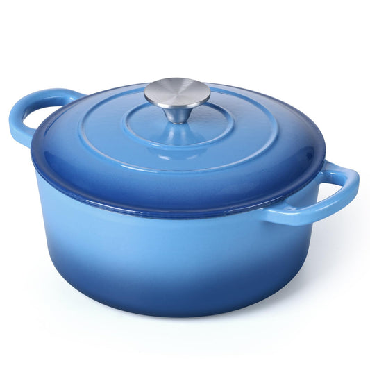 3 Qt Enameled Cast Iron Dutch Oven with Lid