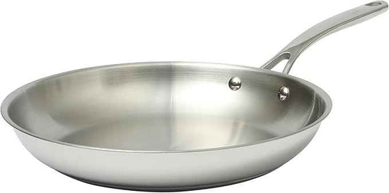Martha Stewart Castelle Large 12" Stainless Steel Frying Pan Non Toxic Fry Pan Skillet