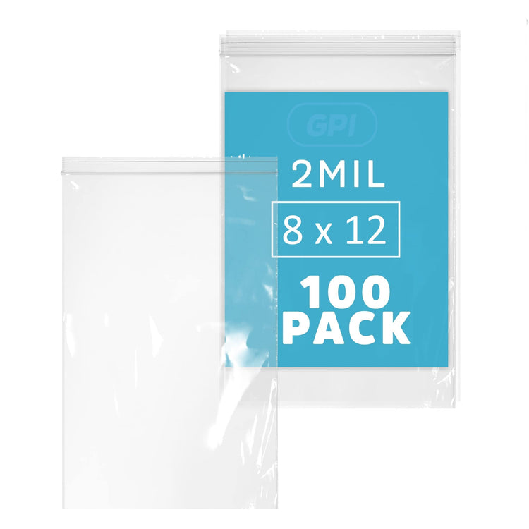 GPI 8" x 12" Zip Bags (100 Count)