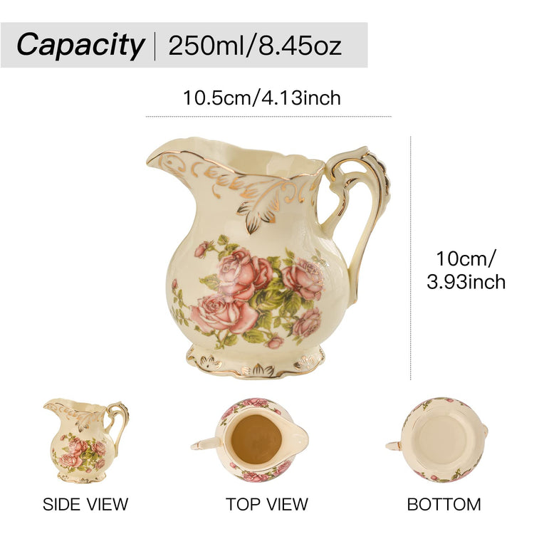 Ceramic Sugar and Creamer Set