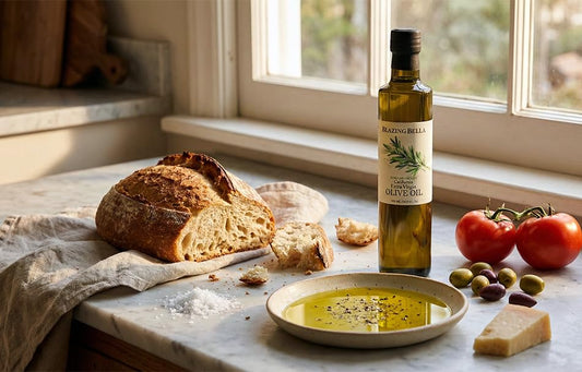 Rosemary Infused Extra Virgin Olive Oil from California (8.45 Fl Oz)