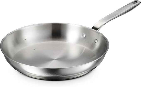 Tramontina Tempo Tri-Ply Base Stainless Steel 12-Inch Large Frying Pan, Induction-Ready Skillet, Oven-Safe, Dishwasher-Safe