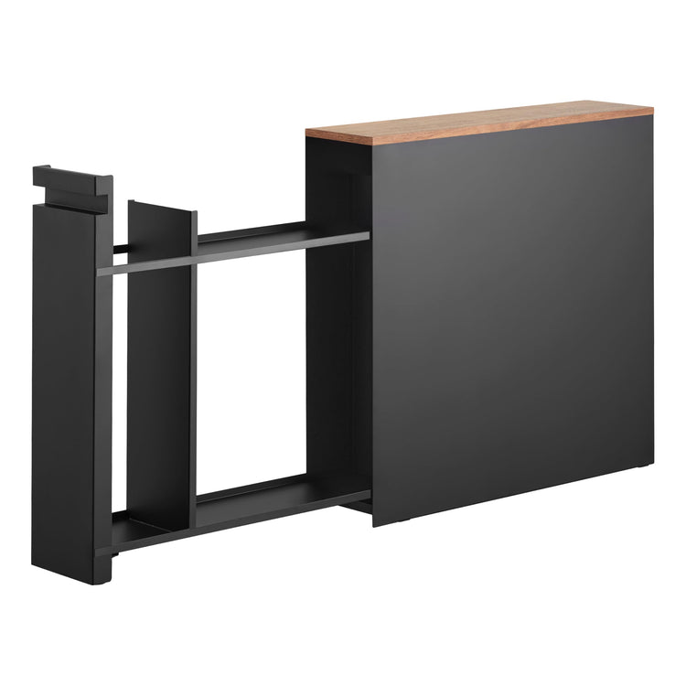 Home Pull Out Bathroom Storage Cabinet with Wood Top
