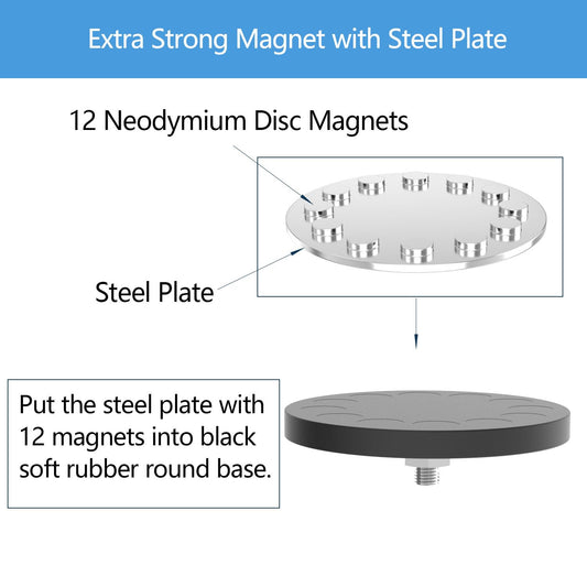Heavy Duty Large Magnetic Hooks (4 Count)