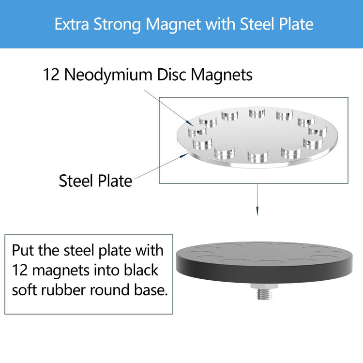 Heavy Duty Large Magnetic Hooks (4 Count)