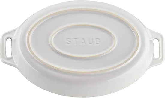 STAUB Ceramic Oval Baking Dish Set, 2-piece, White