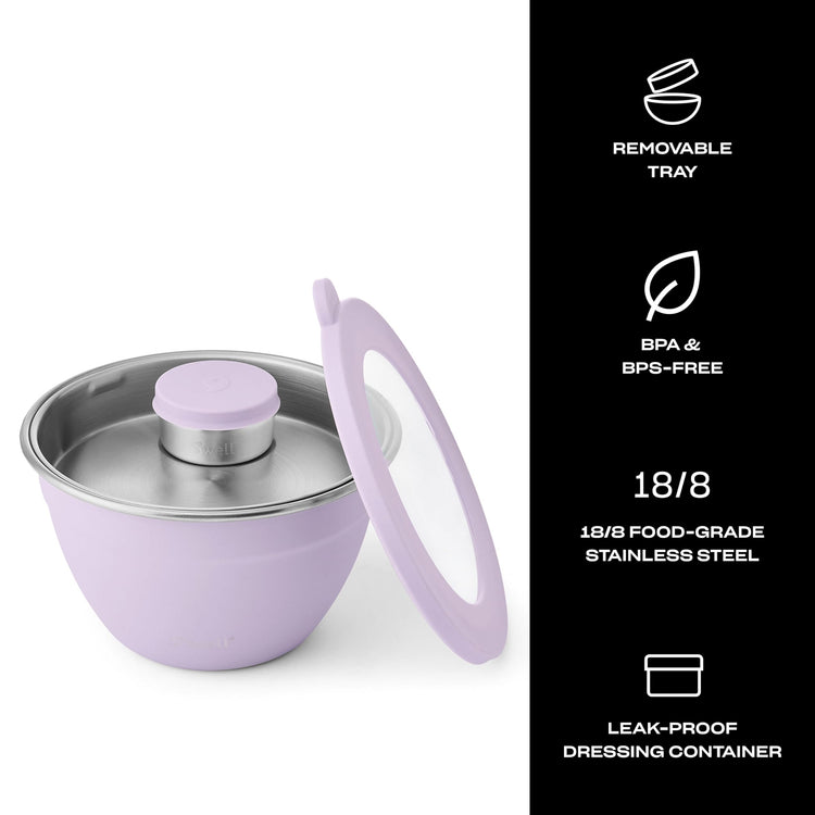Stainless Steel Salad Bowl Kit 64oz