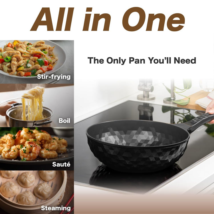 Diamond X Premium Non Stick Wok Pan