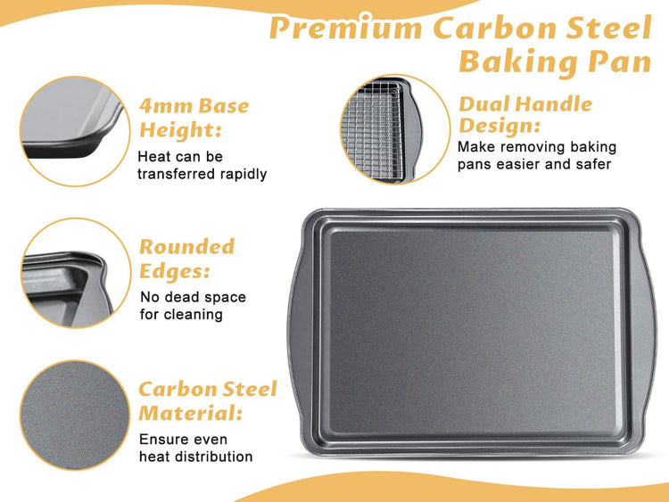 Baking Sheet with Cooling Racks (4 Count)