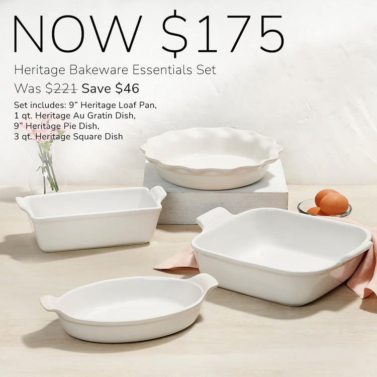 Stoneware 4 PC Heritage Bakeware Set