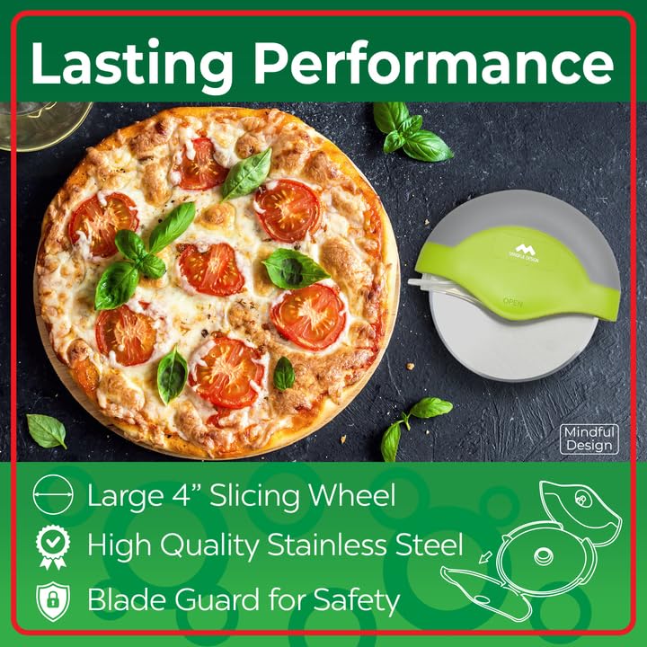 Pizza Cutter Wheel with Protective Blade Cover