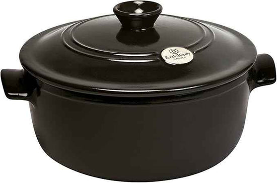 Emile Henry 5.5 Qt. Round Dutch Oven | Charcoal