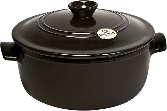 Emile Henry 5.5 Qt. Round Dutch Oven | Charcoal