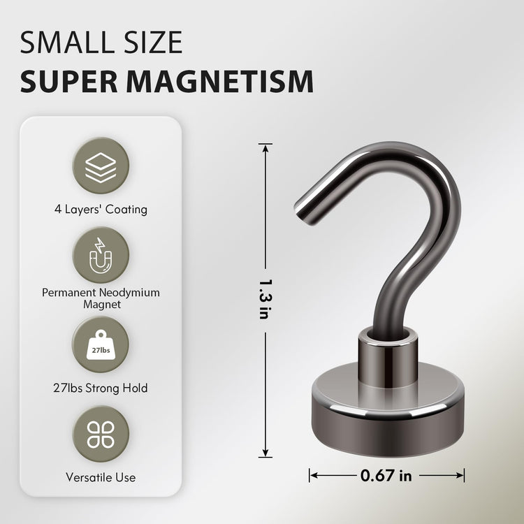 Magnetic Hooks (15 Count)
