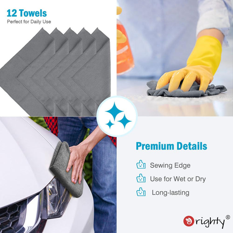 Microfiber Cleaning Cloth (12 Count)