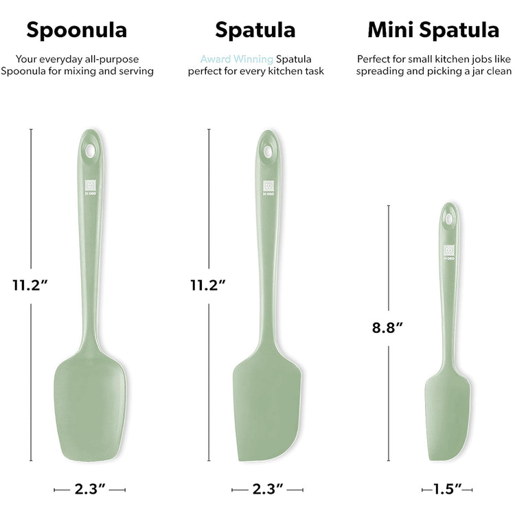 DI ORO Silicone Spatula Set (3 Count)