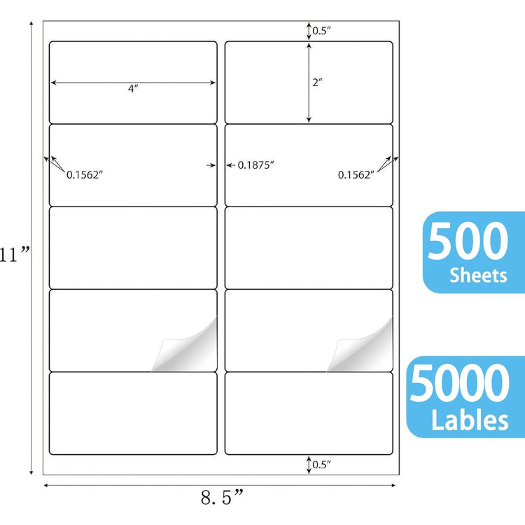 10 UP Sticker Labels