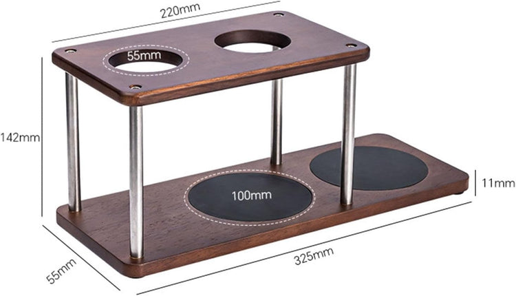 Pour Over Coffee Station Dripper Stand Rack Wood Reusable Multipurpose Accessories Decor Dripper Holder Filter Holder